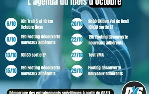 🏃‍➡️ Les séances de Running commencent ce Mardi 8 Octobre ! 😃i 